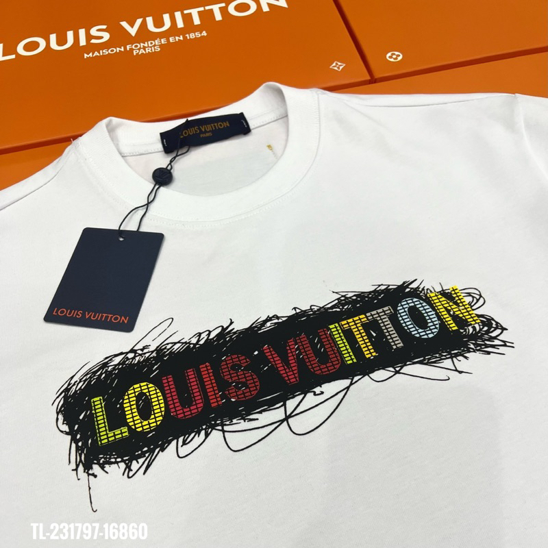 Tee LV Logo Ngang Unisex 100% Cotton