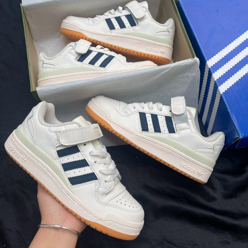 Giầy Forum trắng đen quai dán siêu đẹp fullbox