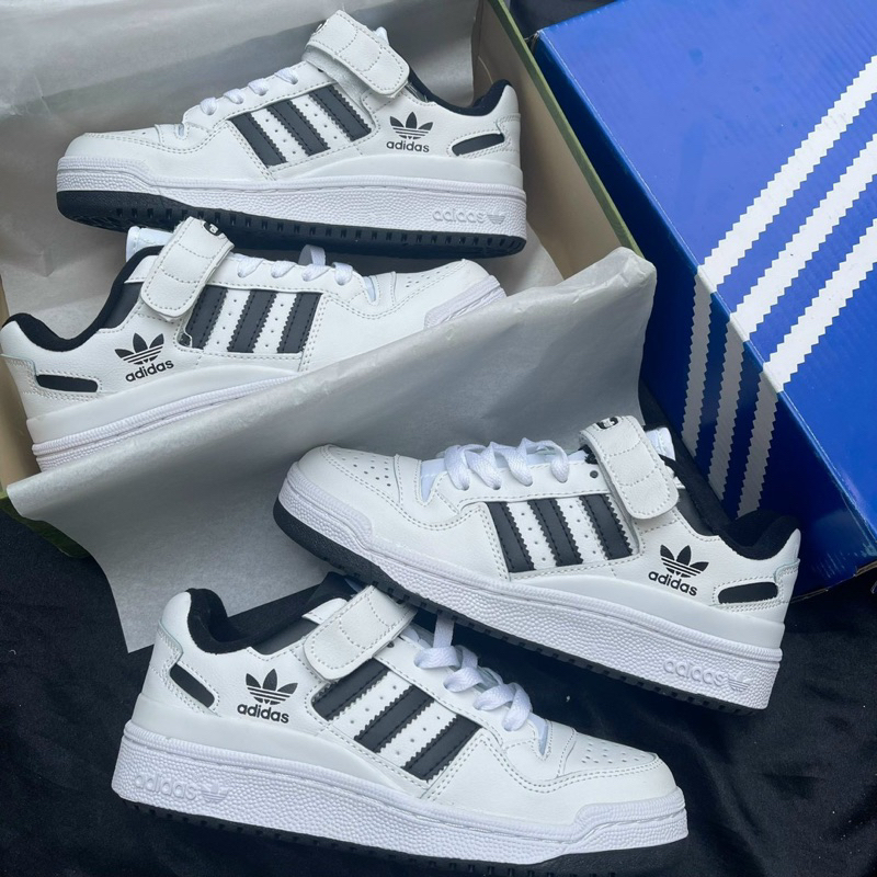 Giầy Forum trắng đen quai dán siêu đẹp fullbox