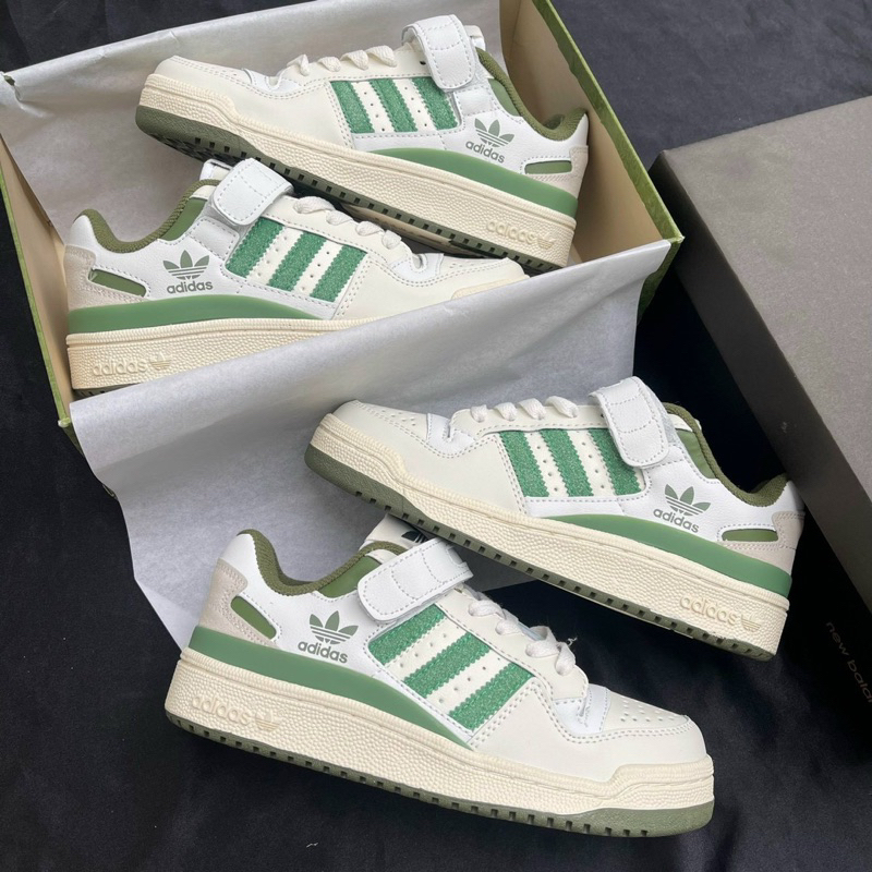 Giầy Forum trắng đen quai dán siêu đẹp fullbox