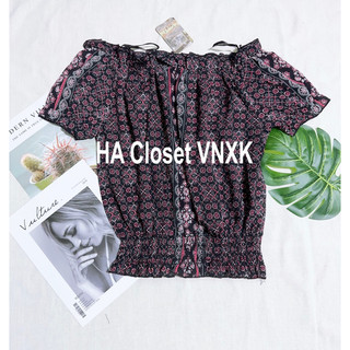 Sale-Áo Voan Peplum Xuất Dư