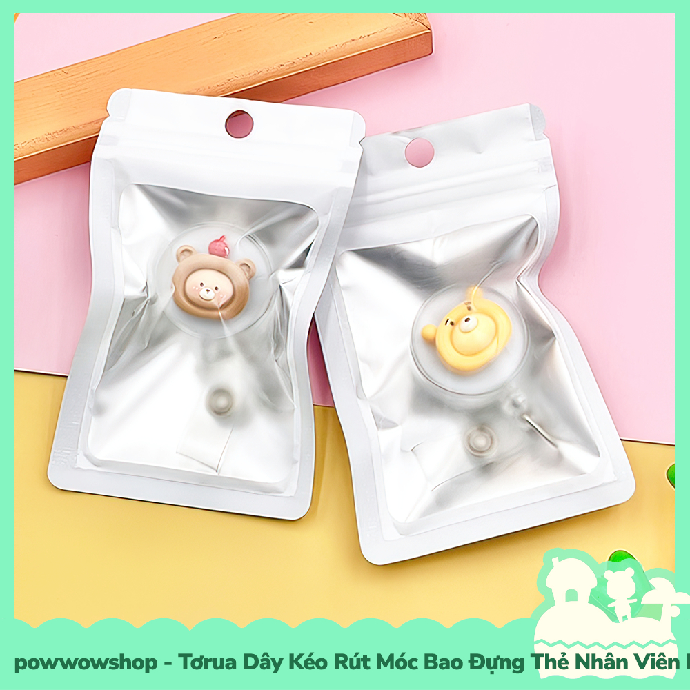 [Sẵn VN - Hỏa Tốc] Tơrua Dây Kéo Rút 60cm Móc Bao Đựng Thẻ Nhân Viên Phong Cách Nhân Vật Hoạt Hình Cute Fruit &amp; Animal