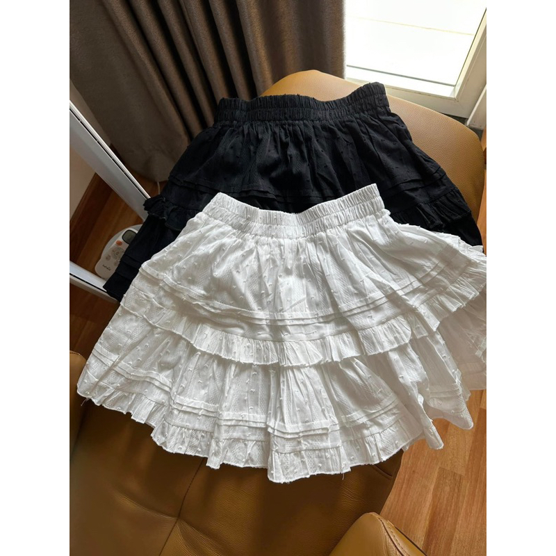 Áo Polo Cộc Tay Mix Váy Siêu Xinh L1