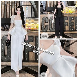 Sét quần ống xuông big size ms05