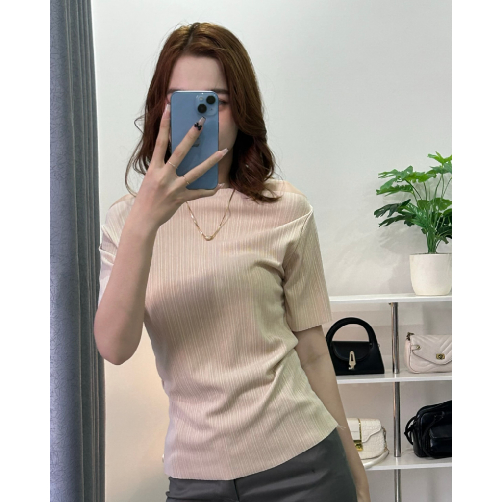 Áo trễ vai tăm thái cổ thuyền - AT03 La Merci