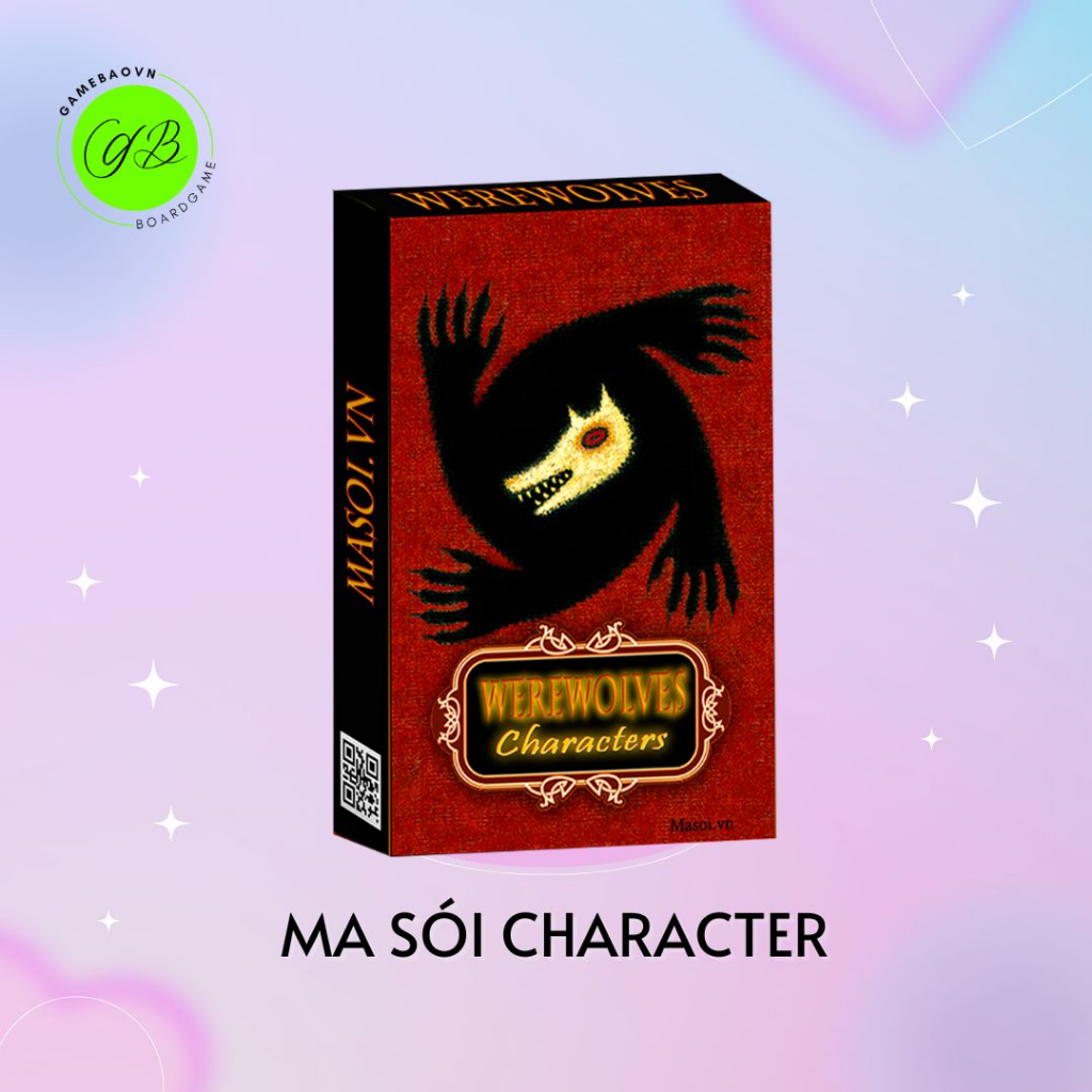Bộ bài Ma sói nhỏ gọn dành cho từ 7 - 20 người chơi, bộ bài Ma sói Character cơ bản