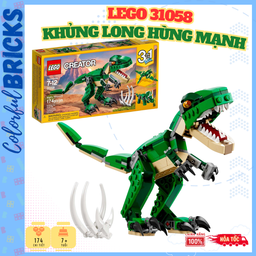 LEGO 31058 Khủng long hùng mạnh - Lego Creator 3in1