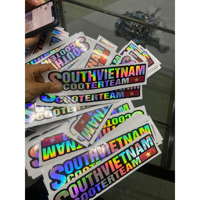 Tem dán xe máy Scooter team Việt Nam