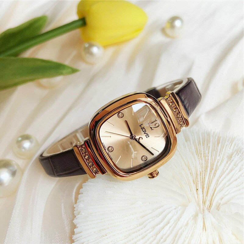 Đồng hồ nữ mặt vuông WOVE mặt vuông thanh lịch phong cách nữ tính trẻ trung Laxy Watch