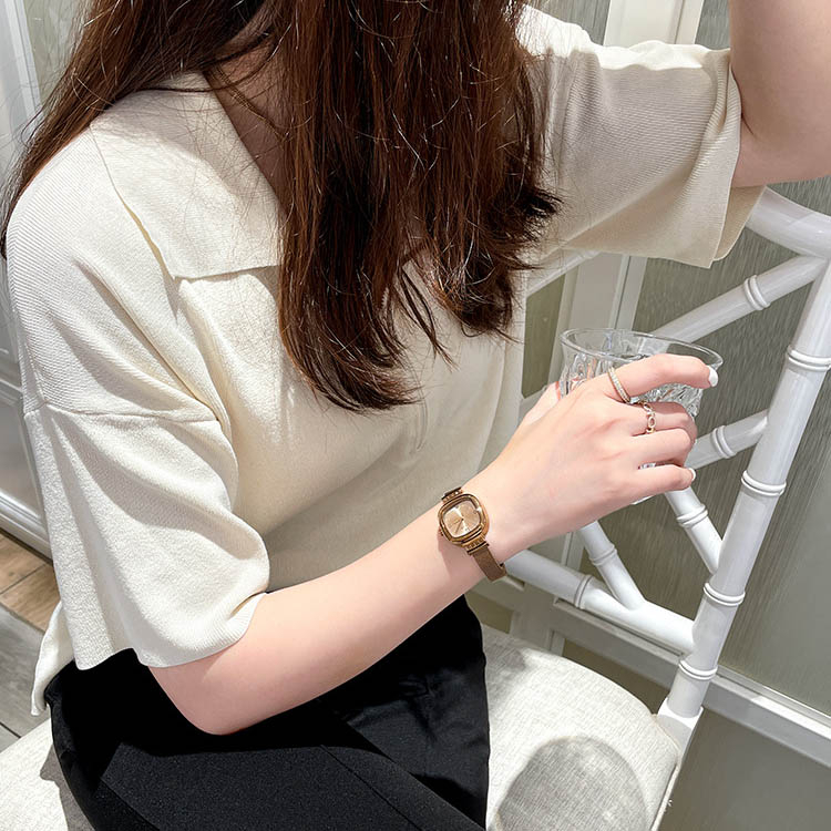 Đồng hồ nữ mặt vuông WOVE mặt vuông thanh lịch phong cách nữ tính trẻ trung Laxy Watch