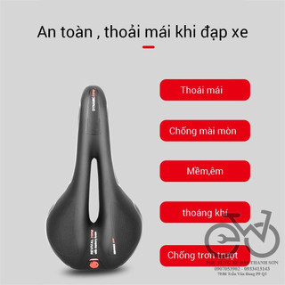 Yên xe đạp thể thao cao cấp siêu êm mông thoáng khí