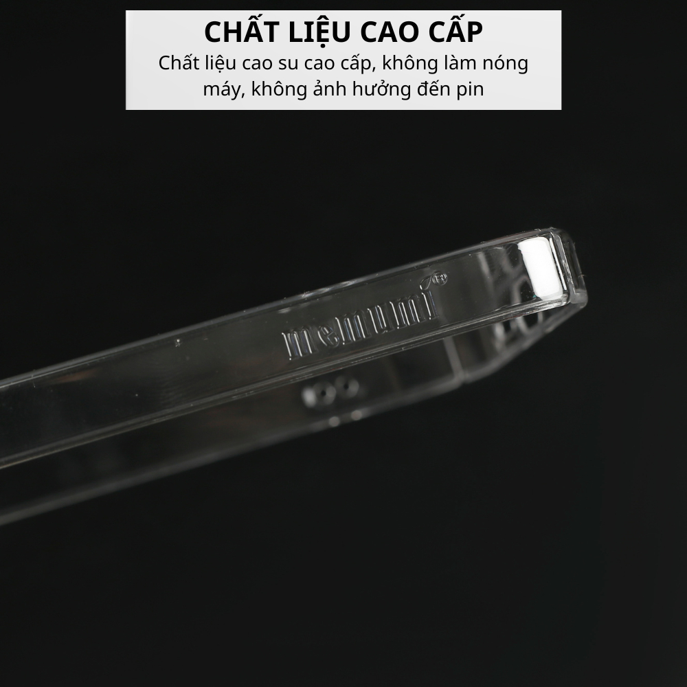 Ốp Memumi Trong Veo Không ố màu dành cho IP 14Promax/14Pro/14Plus/14/13 Promax/13 Pro/13/12Promax/12Pro/12 FUKIA