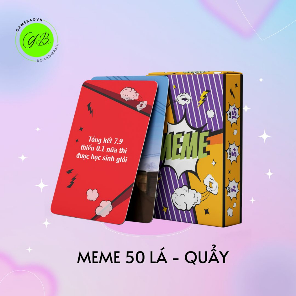 Bộ bài MEME 50 lá  Quẩy Lên Nào Bạn Êi siêu lầy lội, giải trí và vui vẻ