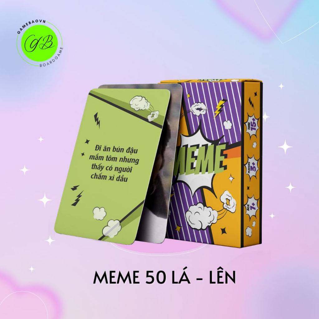 Bộ bài MEME 50 lá  Quẩy Lên Nào Bạn Êi siêu lầy lội, giải trí và vui vẻ