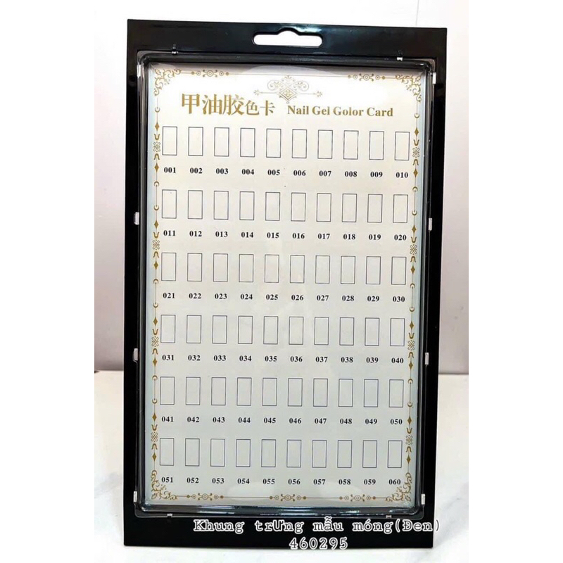 Khung nhựa trưng mẫu móng