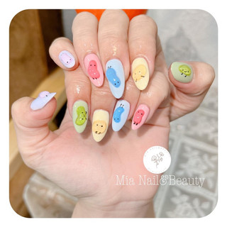 Nail box sơn gel màu pastel mùa hè