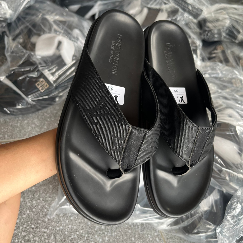 Tông Đen LV và ĐG hàng chuẩn Da thật đế phíp hàng FULL BOX FULL BILL ẢNH video thật