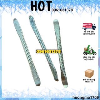 Cây nạy lốp thép xoắn, bộ cây la via nạy vỏ móc lốp xăm xe máy dụng cụ vá xe máy xe đạp giá rẻ