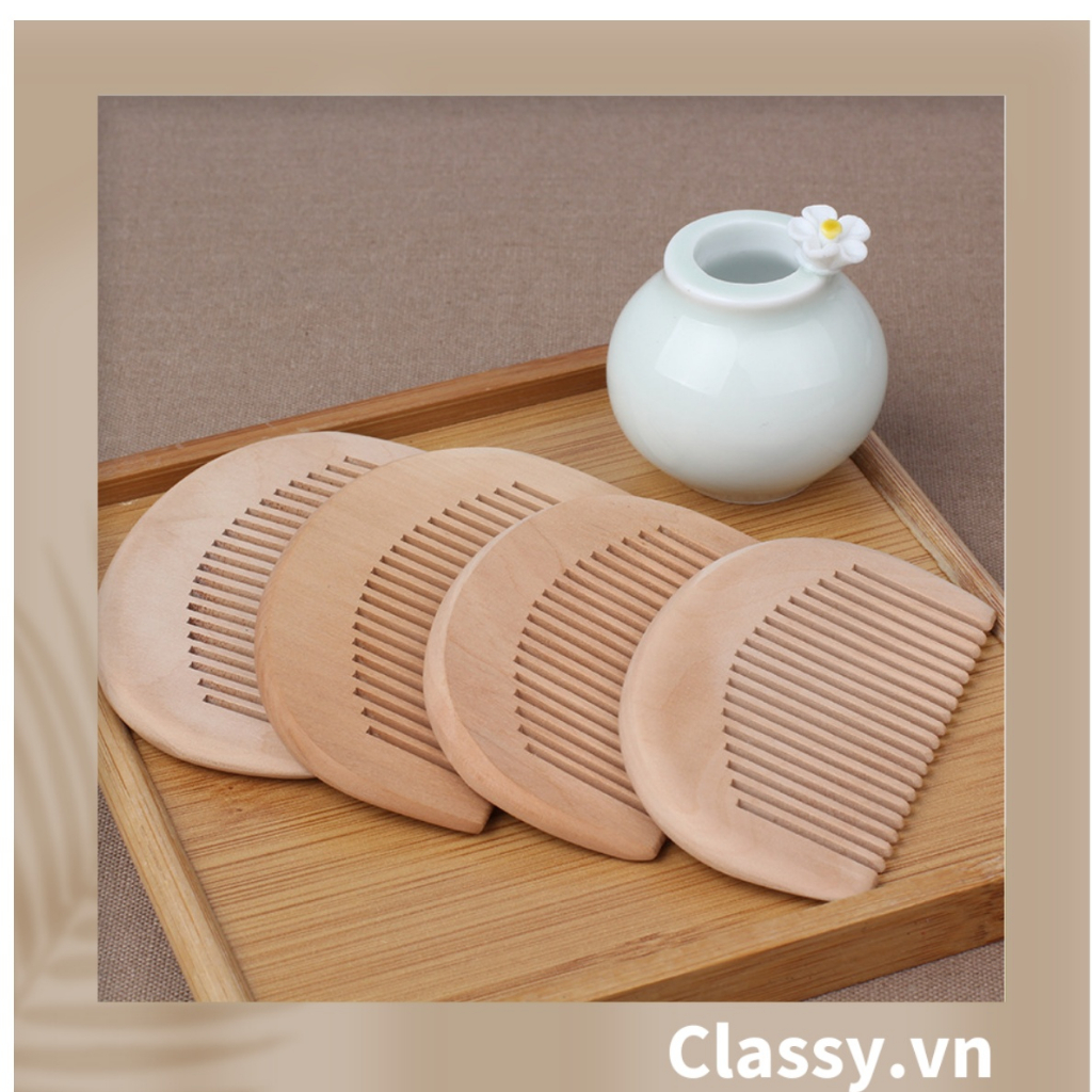 Lược mini Classy Gỗ đào tự nhiên  - Hàng loại 1 PK311