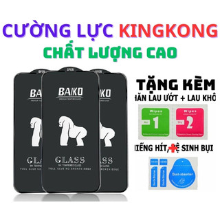 Kính cường lực iphone BAIKO siêu cứng Full màn⚡️ Loại Xịn cho 66S 7 8 Plus X XS XSMAX 11PRO MAX 12 13 14 MINI PRO MAX