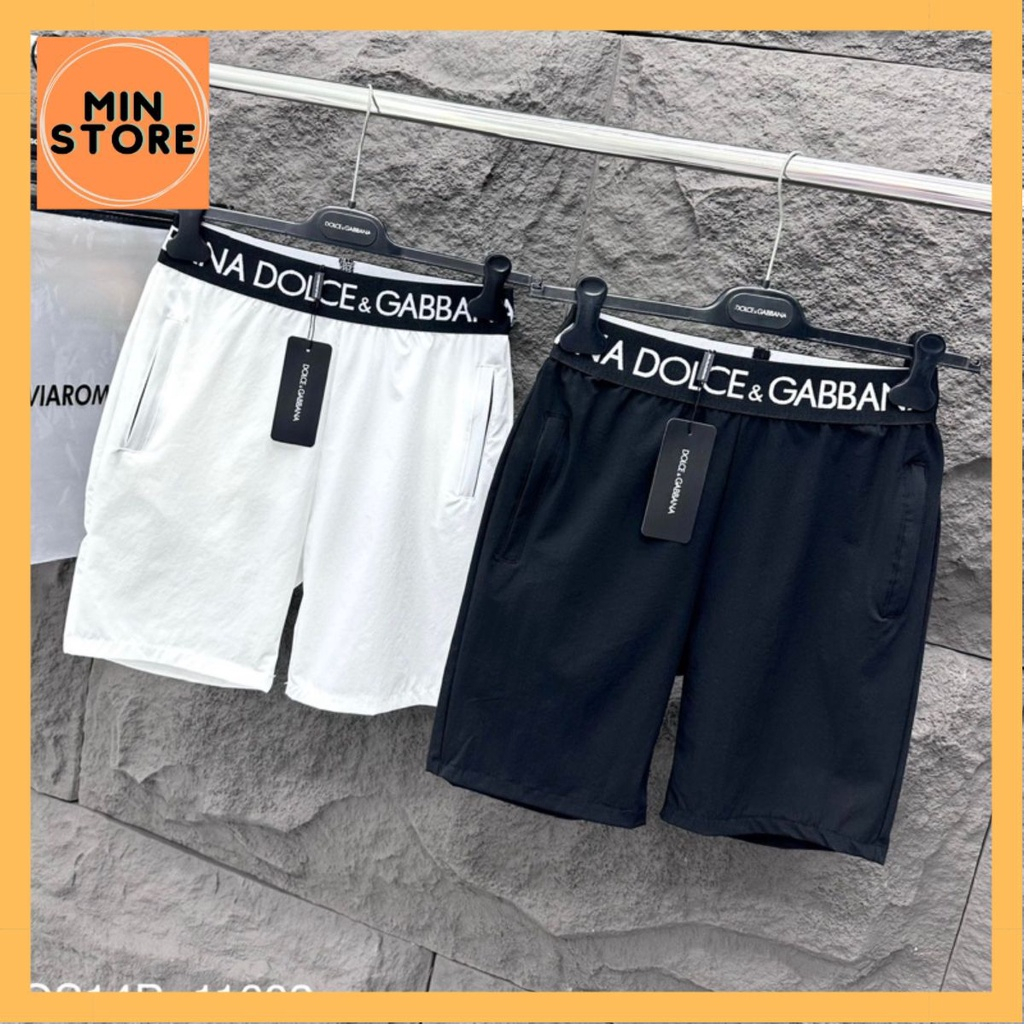 Quần Short Gió Nam D.o.c.e Trơn Phối Cạp Chun dệt chữ Đơn Giản - Quần Cộc Siêu Cấp Mặc Đi Biển Đi Chơi Cực Phố 2023