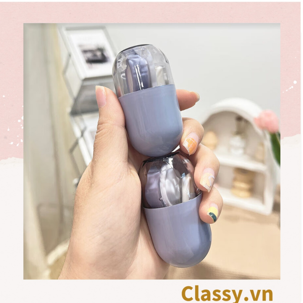Khay đựng lens, kính áp tròng Classy đẹp hình trụ nhỏ gọn nhiều màu pastel PK1310