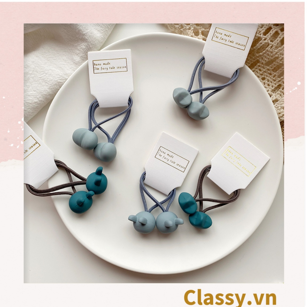 Dây chun cột tóc Classy hình ngôi sao màu xanh đáng yêu cho nữ PK1102