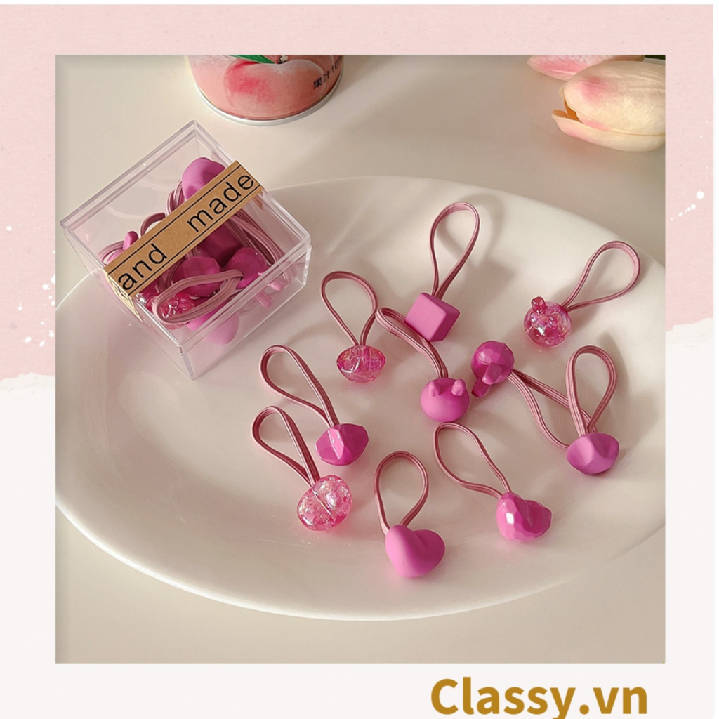 Dây chun cột tóc Classy hình ngôi sao màu xanh đáng yêu cho nữ PK1102