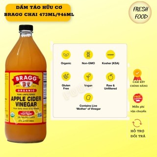 Giấm táo hữu cơ bragg - hàng mỹ