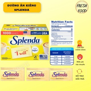 Đường ăn kiêng giảm cân Splenda nhập khẩu Mỹ gói 1G