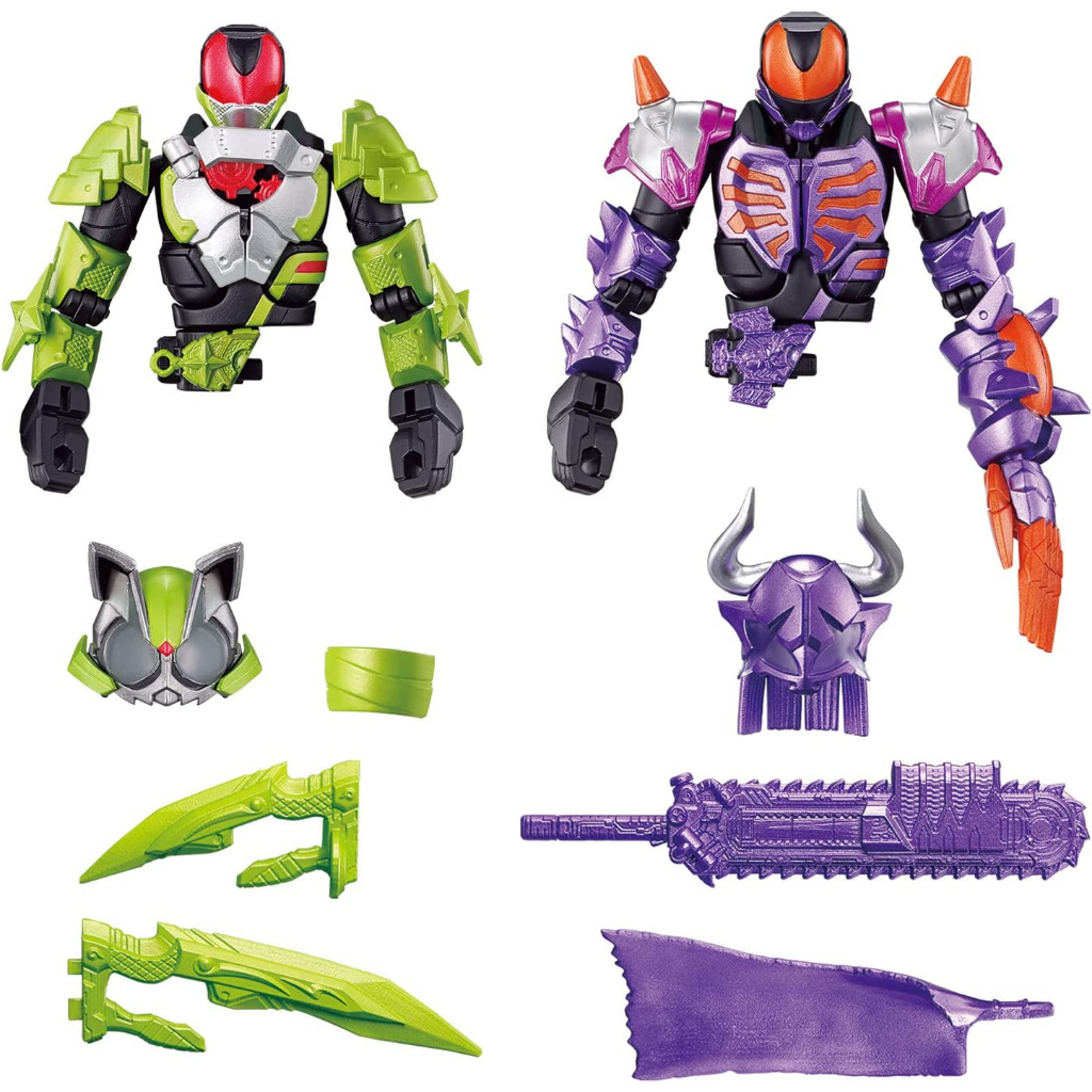 Mô hình đồ chơi chính hãng Bandai RCF Revolve Change Figure Kamen Rider Tycoon Ninja Form & Buffa Zombie Form Set
