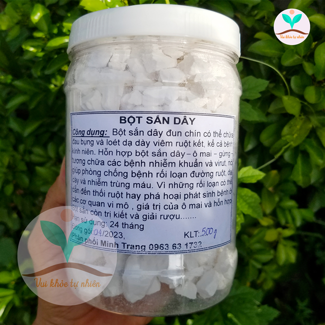 Bột sắn dây nguyên chất sạch hữu cơ 100% tự nhiên từ củ sắn dây ta, lọc tinh 20 lần nước
