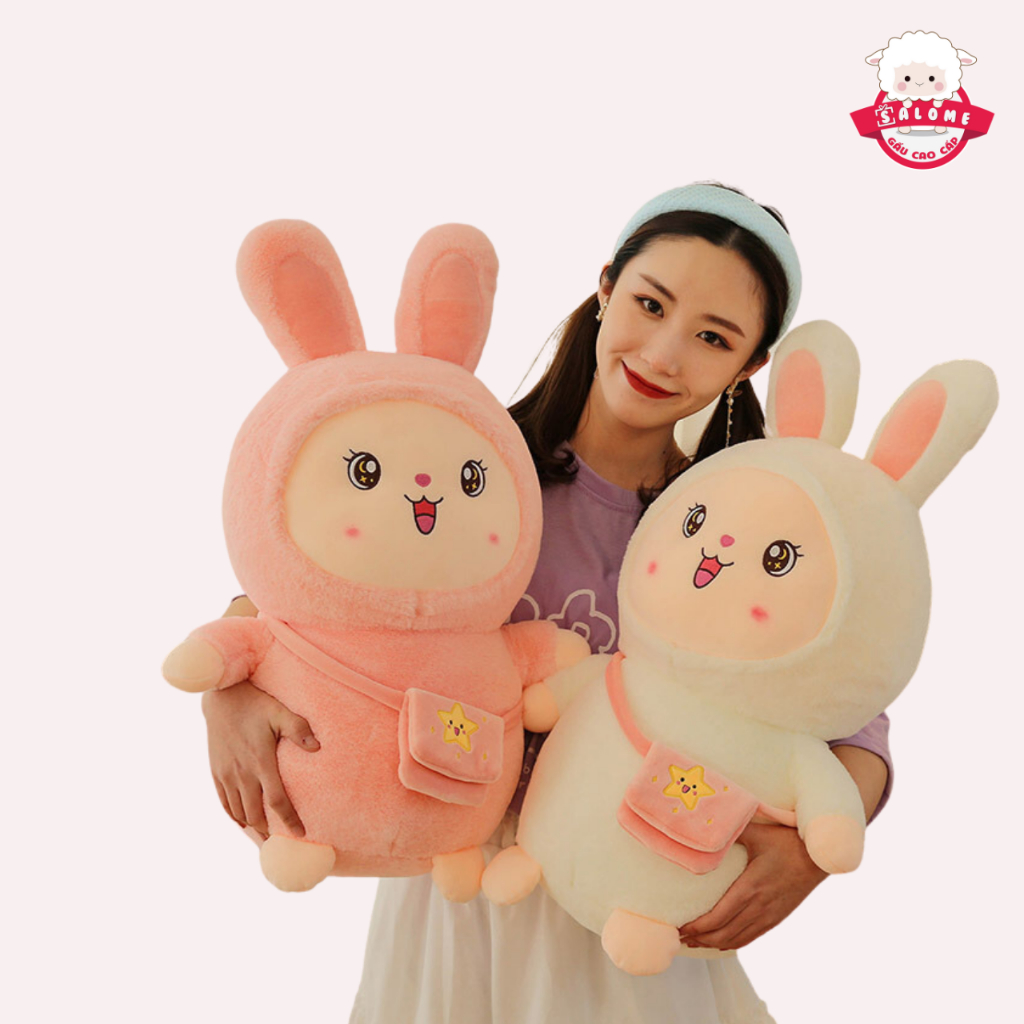 Gấu Bông Con Cừu Thỏ Đeo Túi Dễ Thương SALOME tp HCM Qùa Tặng Cao Cấp