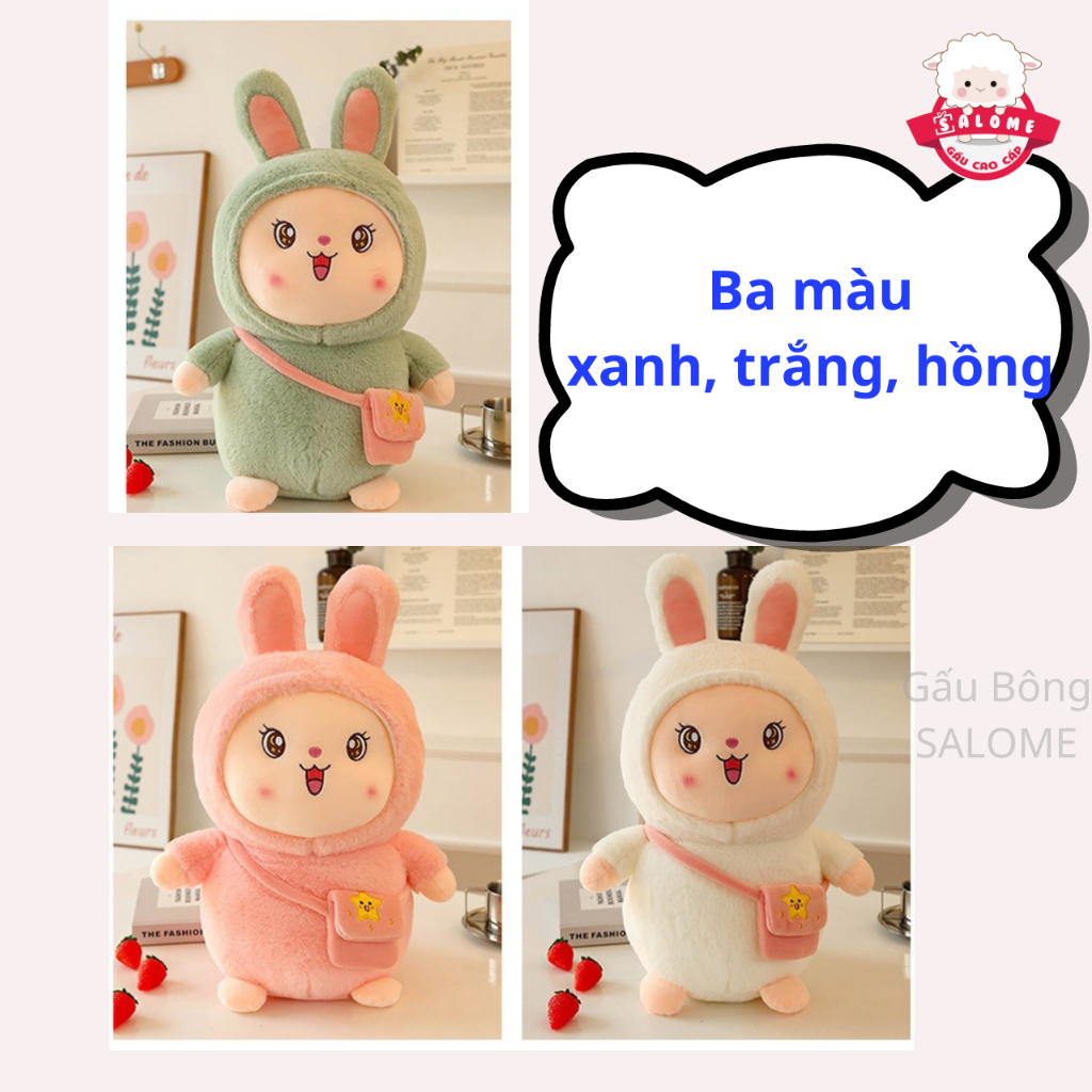Gấu Bông Con Cừu Thỏ Đeo Túi Dễ Thương SALOME tp HCM Qùa Tặng Cao Cấp