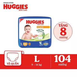 Thùng/gói tã quần huggies skincare m106/l104/xl84/xxl76