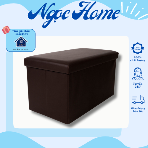 Ghế đôn đựng quần áo đồ đa năng NGỌC HOME đôn ghế sofa đựng đồ gấp gọn vải bọc Oxfford 600D size đại 51*31*31 cm - GDT | BigBuy360 - bigbuy360.vn