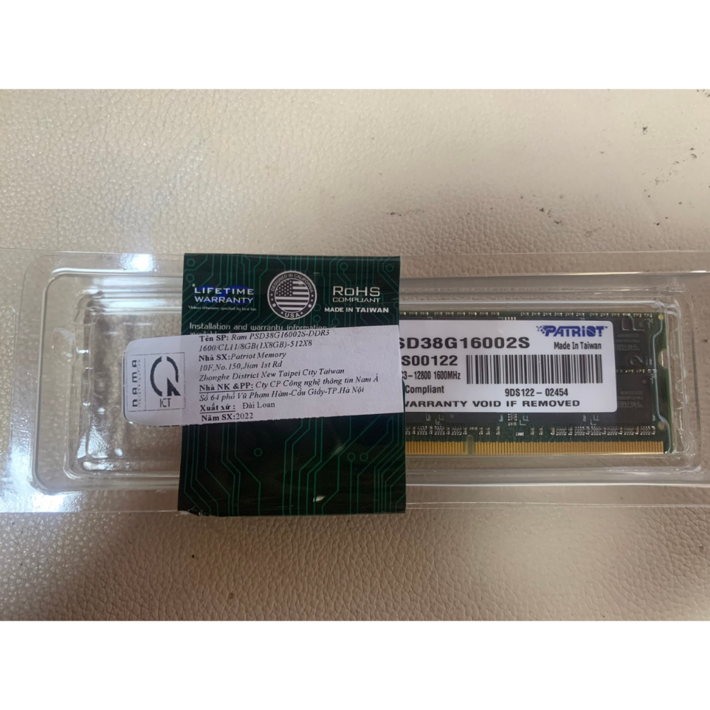 Ram DDR4 Laptop 16Gb bus 2133,2400,2666,3200MHz Samsung-SKhynix-Crucial-Micron-Kingston giao ngẫu nhiên, BH 5 năm