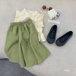 Đồ bộ bé gái thiết kế chất đũi mềm mát size (8-18kg)