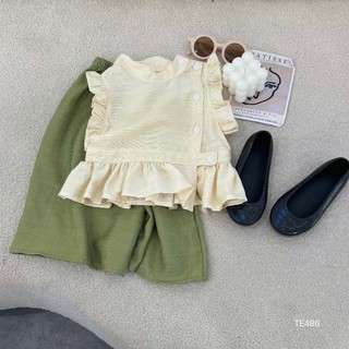 Đồ bộ bé gái thiết kế chất đũi mềm mát size (8-18kg)