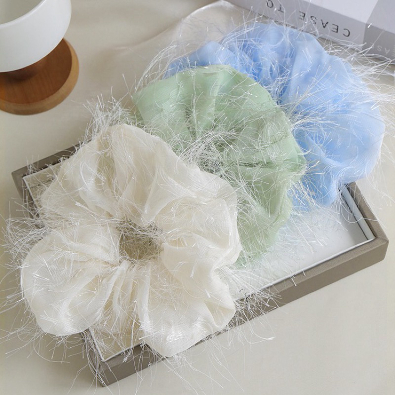 Buộc Tóc Vải Tua Rua Cho Nữ. Buộc Tóc Kiểu Mới Hàn Quốc.