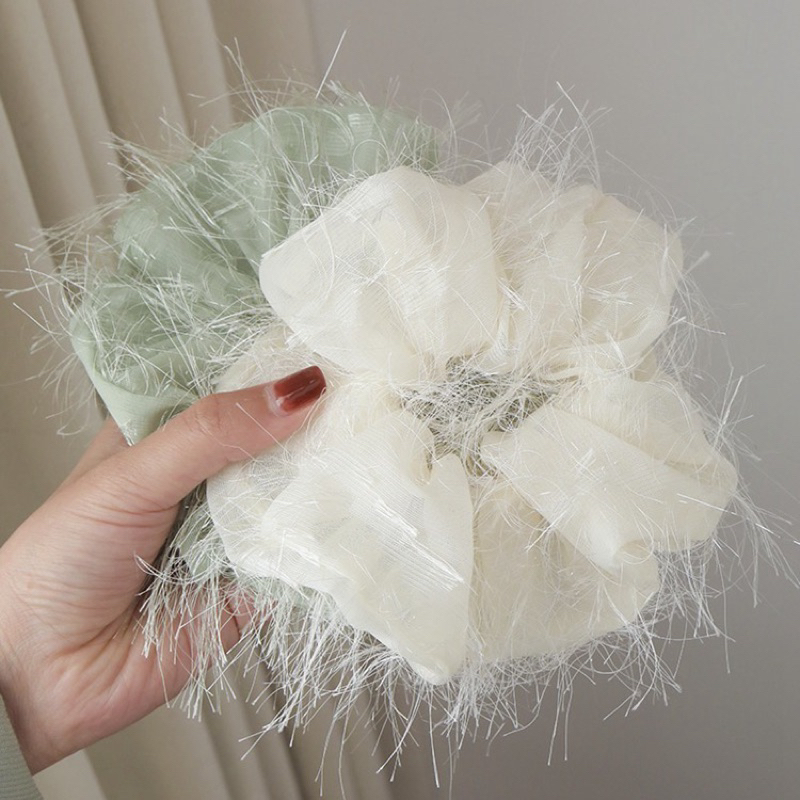 Buộc Tóc Vải Tua Rua Cho Nữ. Buộc Tóc Kiểu Mới Hàn Quốc.