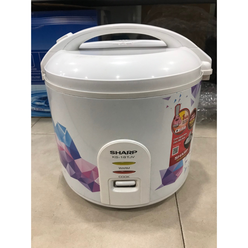 THANH LÝ NỒI SHARP NẮP GÀI CHỐNG DÍNH 1.8L - HÀNG ĐÃ QUA SỬ DỤNG CÒN MỚI 80% - TẶNG KÈM XỬNG HẤP VÀ MUÔI (VÁ) LẤY CƠM