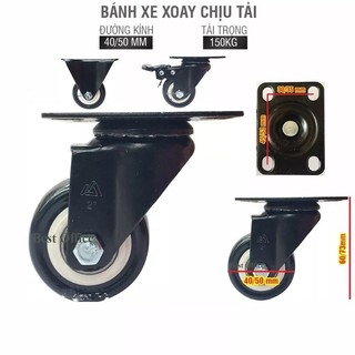 BÁNH XE CỐ ĐỊNH TỪ 4CM ĐẾN 10CM