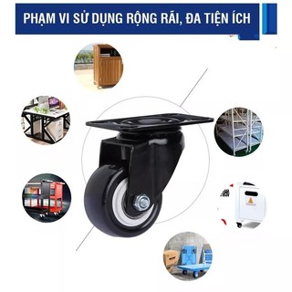 Bánh xe có khóa xoay 360 chịu tải cao