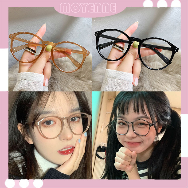Kính râm gọng đen chống ánh sáng xanh da báo gọng tròn kính siêu nhẹ chống bức xạ unisex gọng Việt Nam Spot