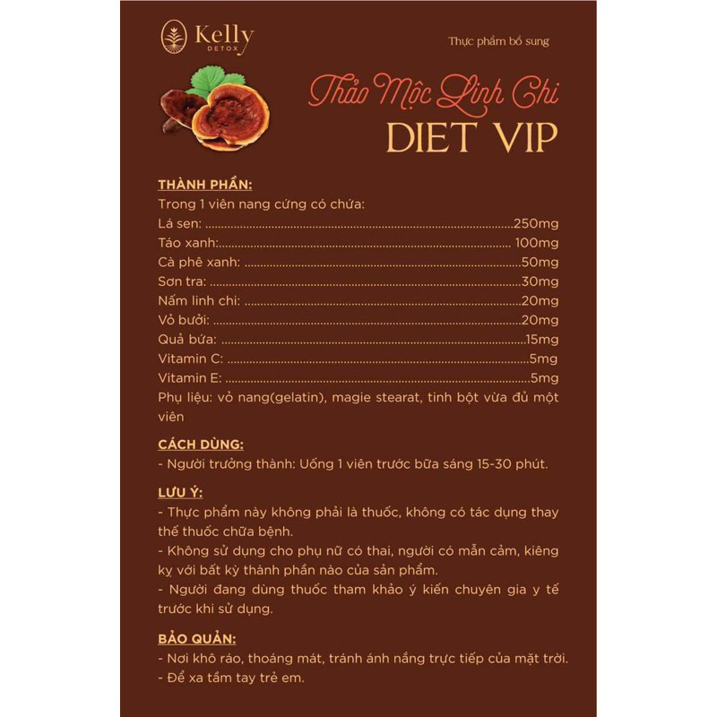 Viên Linh Chi giảm cân