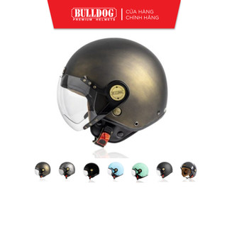 Mũ bảo hiểm 3/4 cổ điển bulldog pom