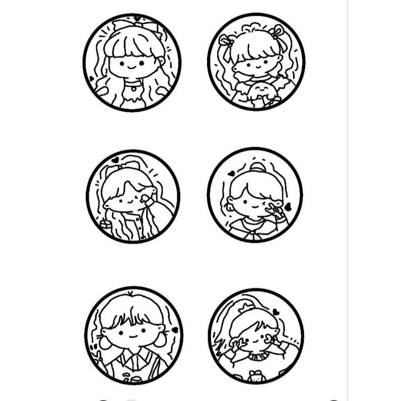 Sticker tự tô màu