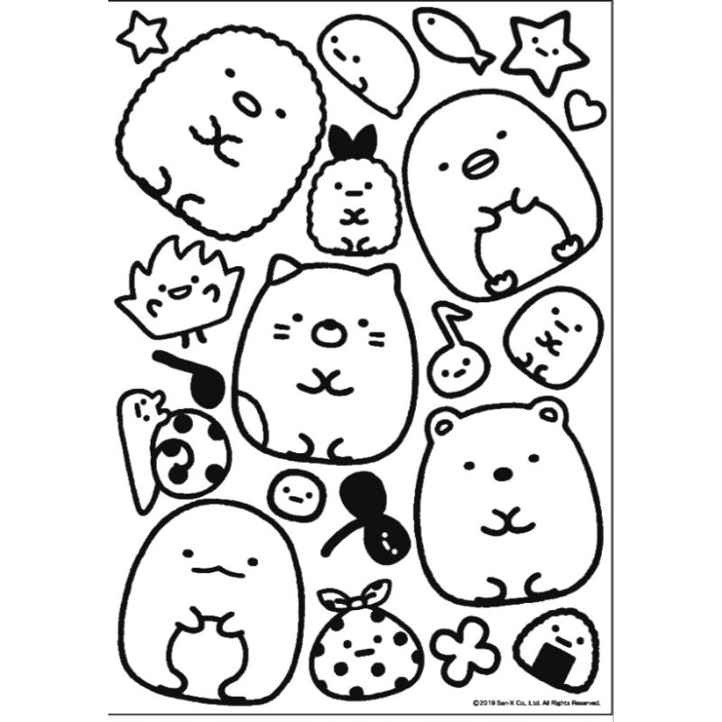 Sticker tự tô màu