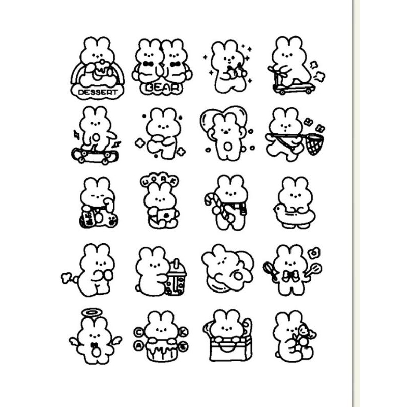 Sticker tự tô màu